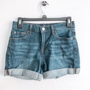 Medium/dark wash jean shorts